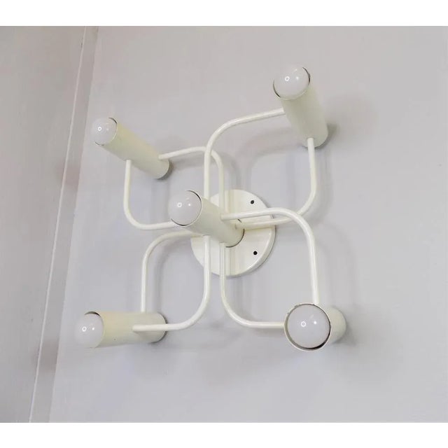 Metal Ceiling Lamp by Gaetano Sciolari for Leola, 1970s For Sale - Image 7 of 13