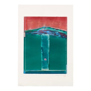 "Under the Mountain" - Modern Abstract Lithograph by Fran Ciscus For Sale