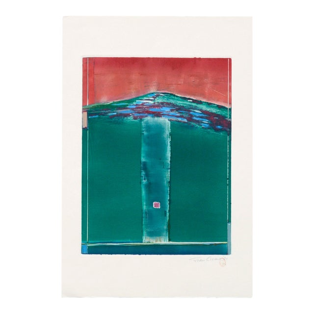"Under the Mountain" - Modern Abstract Lithograph by Fran Ciscus For Sale