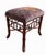 This is a vintage Victorian style faux bamboo stool attributed to Theodore Alexander newly upholstered in Ralph Lauren...