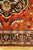 1940s Small Mid Century Red Rust Medallion Tabriz Handknotted Silk Carpet Rug For Sale - Image 4 of 5