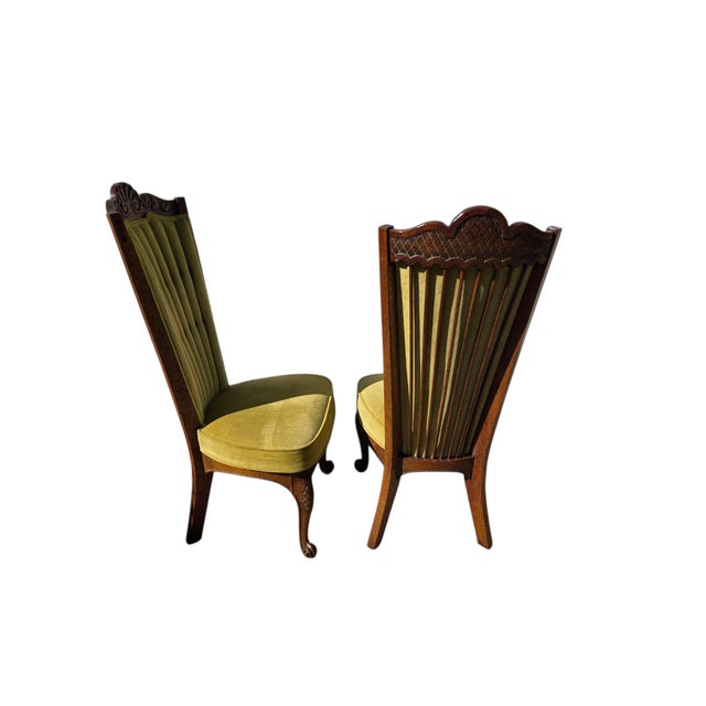 1970s 2 Enkeboll La Condesa Oak High Back Spindle Side Chairs Spanish Mediterranean For Sale - Image 17 of 18