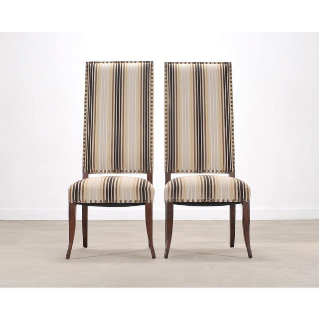 Lewis Mittman Set of 12 Ferrell+Mittman Art Deco High-Back Dining Chairs For Sale - Image 4 of 18