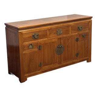 Vintage Asian Rosewood Sideboard For Sale