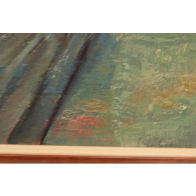 Bruno Forssberg, Field at Dusk, 1950s, Oil on Canvas, Framed For Sale - Image 9 of 16