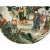 2010s Chinese Distressed Off White Porcelain People Scenery Painting Plate For Sale - Image 5 of 6