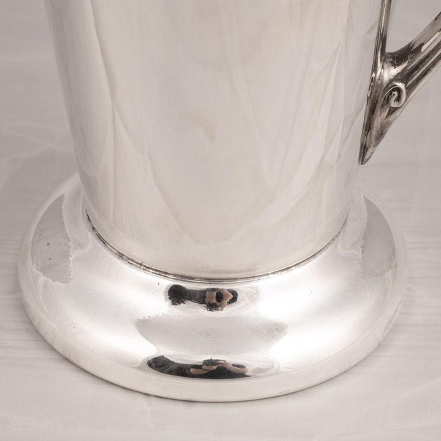American Silver-Plated Recipe Cocktail Shaker, 1930s For Sale - Image 9 of 10