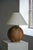 Danish Sculptural Round Oak Table Lamp by Kirk, 1980s For Sale - Image 6 of 18