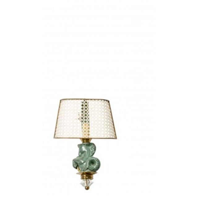 This French modernist set of 2 sconces made in the 1950's is the result of George Jouve collaboration with Asselbur...