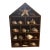 Whimsical House-Shaped Wooden Curio Cabinet With Curated Seashell & Starfish Collection For Sale