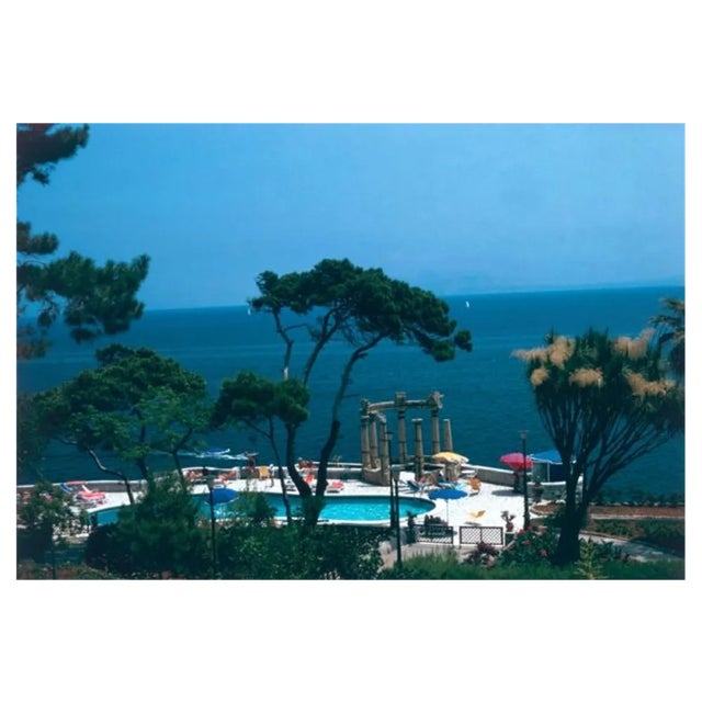 Slim Aarons, Taormina, Estate Stamped Photographic Print, 1975 / 2020s For Sale