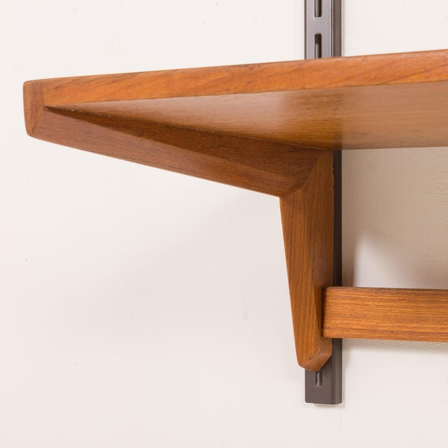 Minimalist Shelving Unit with Desk by Kai Kristiansen for FM Møbler, 1960s For Sale - Image 9 of 13