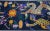 Beautiful antique Peking Chinese hand-knotted wool rug with a navy blue field and multi-color accents all-over traditional...