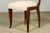 Set of 6 French Art Deco Walnut Dining Chairs in Ivory Ribbed Upholstery, 1930s For Sale - Image 17 of 18
