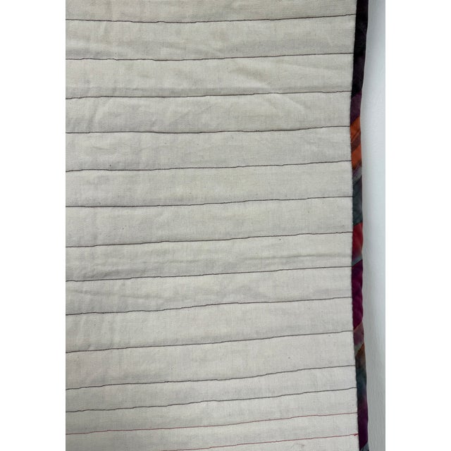 2005, Alegre Sunset, Artquilt, Abstract Expressionist Fiber Art, Artist Marcia Hewitt Johnson For Sale In Jacksonville, FL - Image 6 of 7