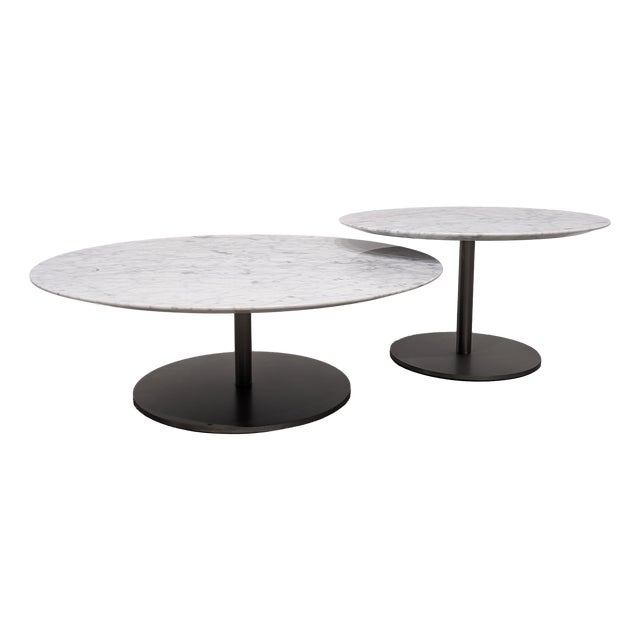 Vintage Marble Coffee Tables, 2010s, Set of 2 For Sale
