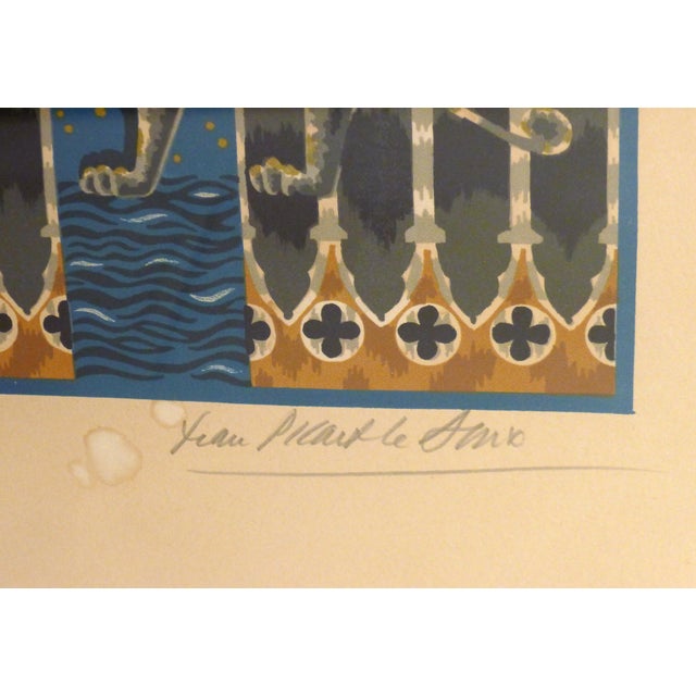 Jean Picart Le Doux, Venezia, 1960s, Large Lithograph For Sale - Image 12 of 18