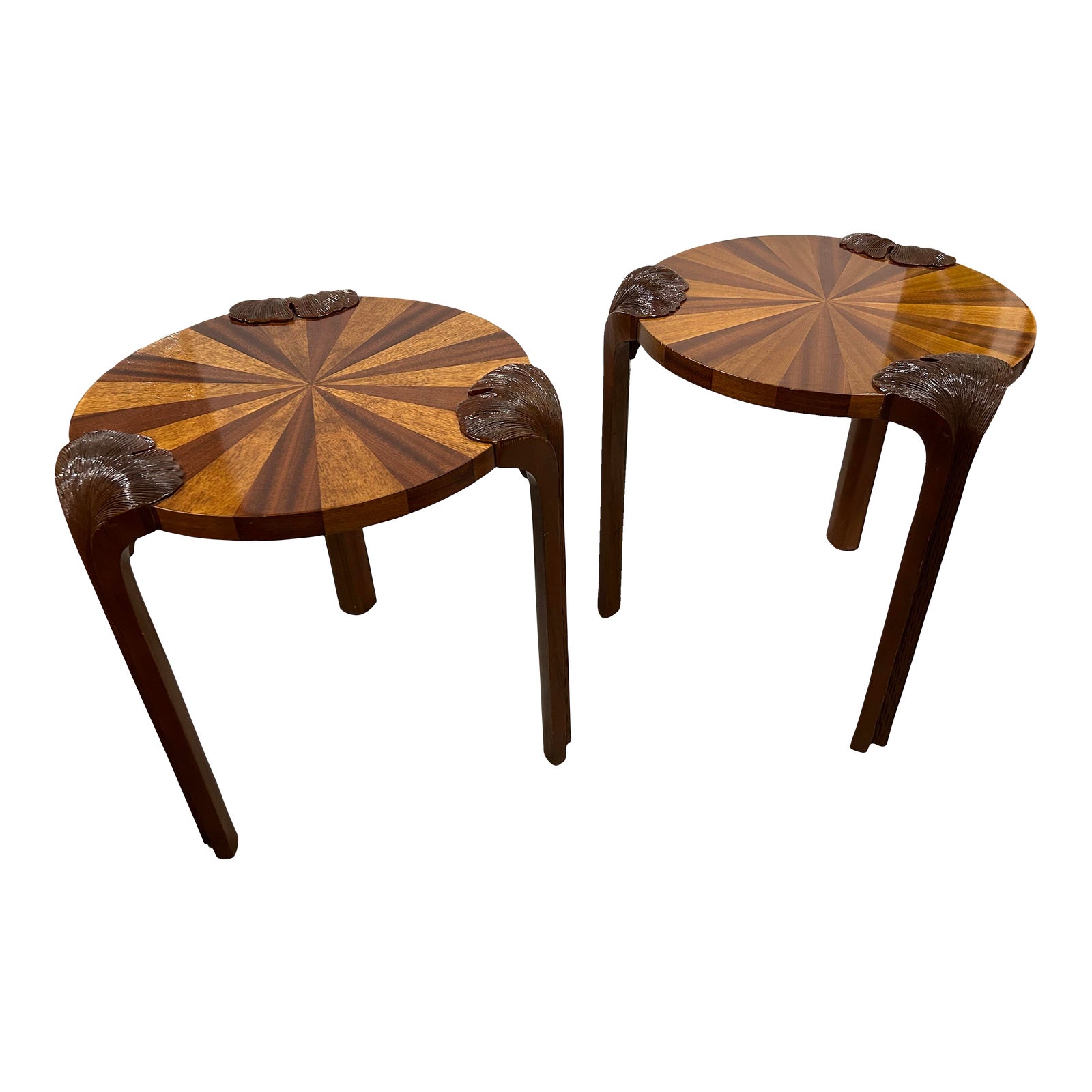 Alvar Aalto Inspired Deco Style Tables by Global Views, a Pair | Chairish