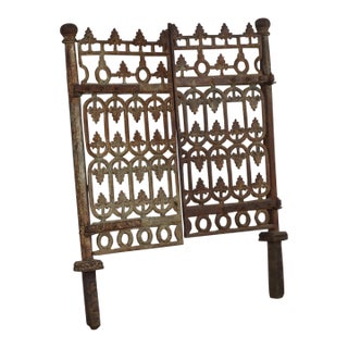 Vintage Indian Iron Garden Gate For Sale