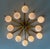 Glass 21st Century Star Piccolo Satin Brass Matte White Murano Flush Mount by Fabio LTD For Sale - Image 7 of 9