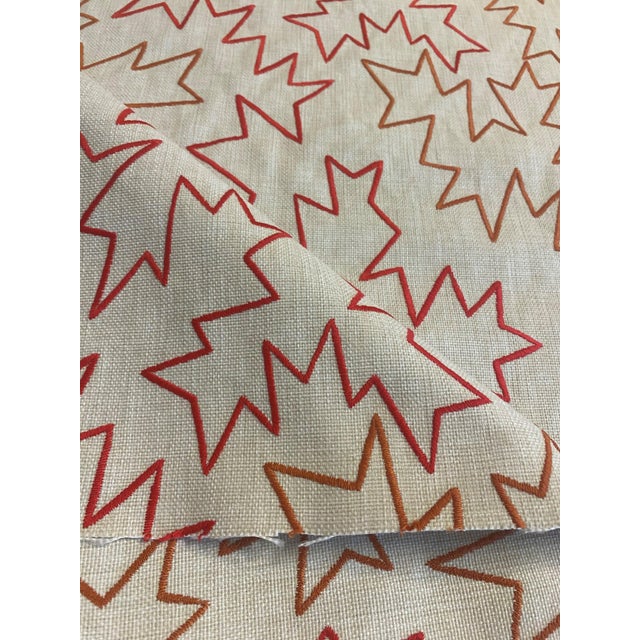 Abstract Jim Thompson's "Zee Urchin" Outdoor Fabric - 1+ Yard Piece For Sale - Image 3 of 5