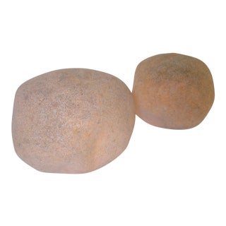 1960s Andre Cazenave Style Dora Rock Lamps - A Pair For Sale