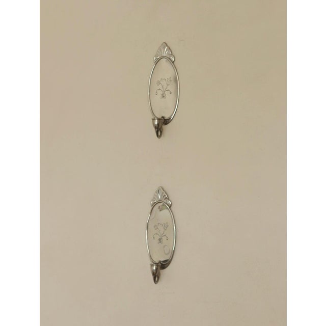 Mid-Century Swedish Pewter Sconces by Svenskt Tenn, Set of 2 For Sale - Image 9 of 15