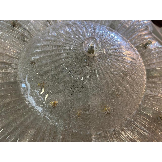 Glass Snow Fairy Murano Glass Ceiling Light, 1980s For Sale - Image 7 of 18