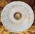 Vintage Frosted Glass Flush Mount Ceiling Light Shade With Prismatic Center – Etched Botanical Motif, 10” For Sale - Image 10 of 14