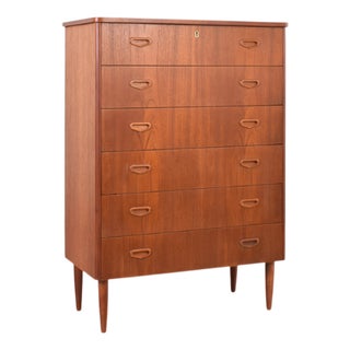 Mid-Century Danish Teak Chest of Drawers, 1960s For Sale