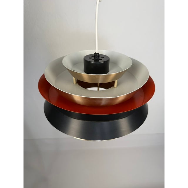 Metal Trava Pendant Lamp by Carl Thore for Granhaga Metallindustri, Sweden, 1970s For Sale - Image 7 of 11