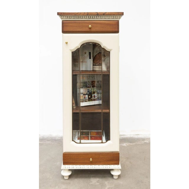 Vintage Oak Display Cabinet, 1950s For Sale - Image 12 of 13