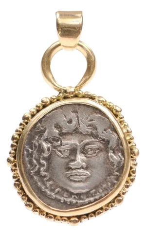 Face of Medusa from Roman Republic 47 BC