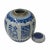 Chinoiserie Hand-Paint Fok Longevity Characters Blue White Porcelain Ginger Jar For Sale - Image 3 of 6