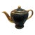 Vintage Sadler Black and Gold Ceramic Teapot For Sale