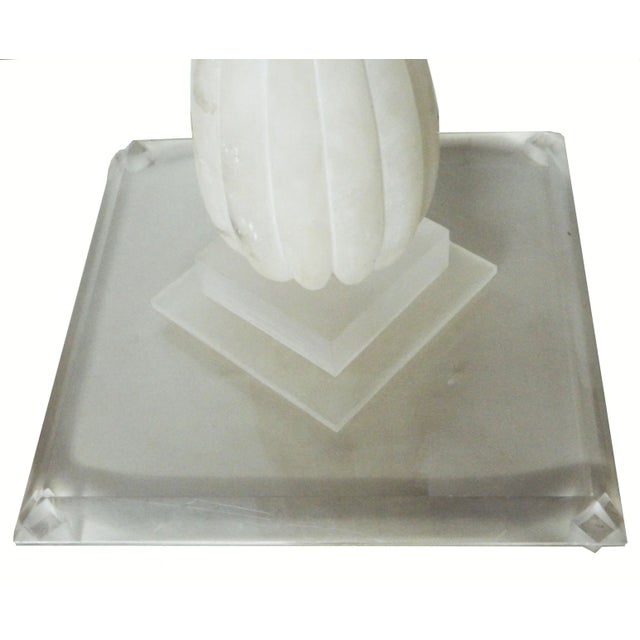 1960s Alabaster Italian Table Lamp For Sale - Image 4 of 4