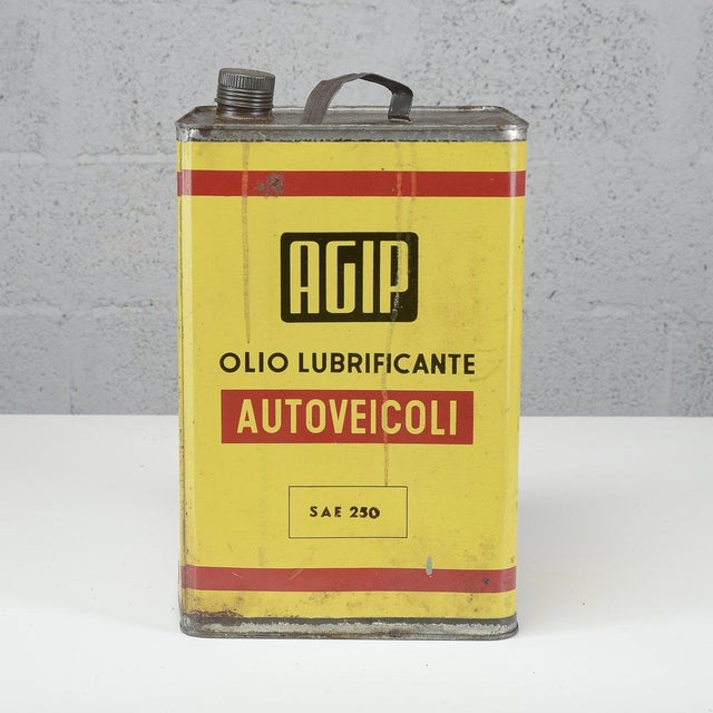 Lubricating Oil Can from AGIP, 1970 For Sale - Image 9 of 9