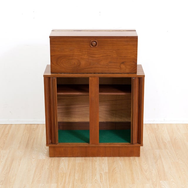 1960s 1960s English Teak Liquor Cabinet by Sureline For Sale - Image 5 of 12