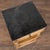 Early 20th Century Small Pine Nightstand With Marble Top and Shelf For Sale - Image 4 of 13