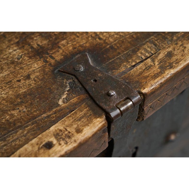 Chest in Oak and Wrought Iron, Early 18th Century For Sale - Image 14 of 18