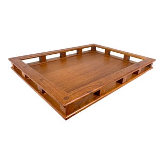 Mid Century Danish Modern Teak Tray by Dansk Designs For Sale