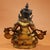 Late 19th Century Gilt Bronze Yellow Jambhala Statue, Buddhist Wealth Deity, 1.69kg For Sale - Image 4 of 9