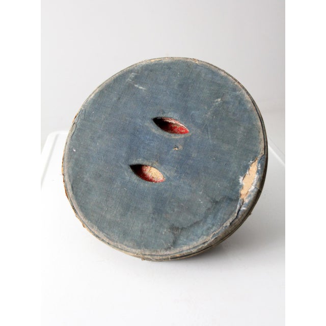 Vintage Chinese Summer Hat With Box For Sale - Image 9 of 12