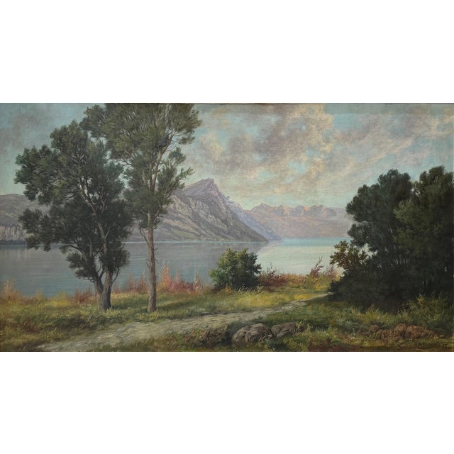 H. Ackerman, Landscape, Oil on Canvas, 1920s-1940s For Sale