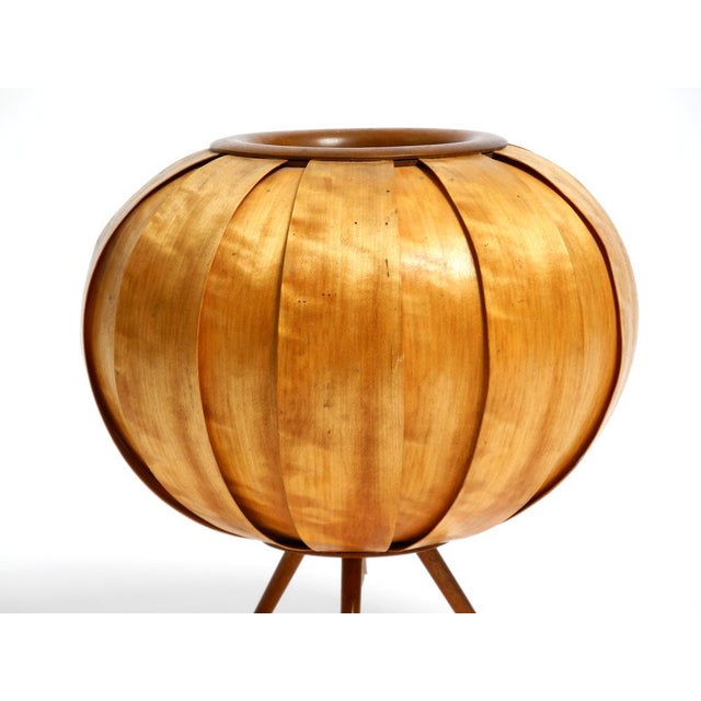 Large Wood Veneer Tripod Lamp by Stanislav Kučera for Úluv, Czech, 1960s For Sale - Image 12 of 18