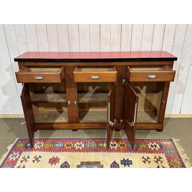 Mahogany Bistro Cabinet with Formica Top, 1950s For Sale - Image 11 of 18
