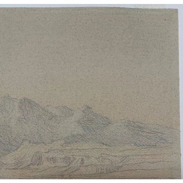 Original 1924 George Elbert Burr 'waldo New Mexico' Colored Pencil Drawing For Sale - Image 11 of 12