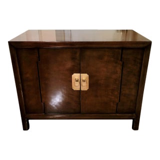 Mid 20th Century Chinoiserie Two-Door Cabinet For Sale