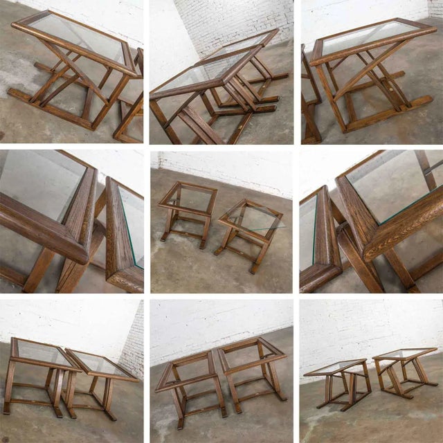 Vintage StavOak End Side Tables From Jack Daniels’ Barrel Staves by Jobie G. Redmond 1981 - A Pair For Sale - Image 10 of 13
