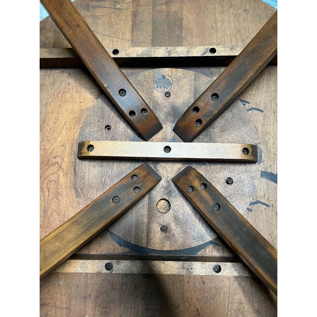 Mid-Century Modern Heywood-Wakefield Lazy Susan Coffee Cocktail Table For Sale - Image 3 of 5